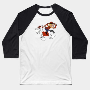 Dudley Do-Right and Horse Baseball T-Shirt